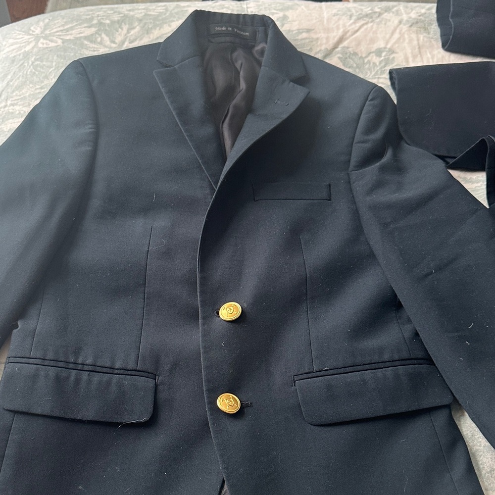Ralph Lauren Navy Blazer with Gold Buttons